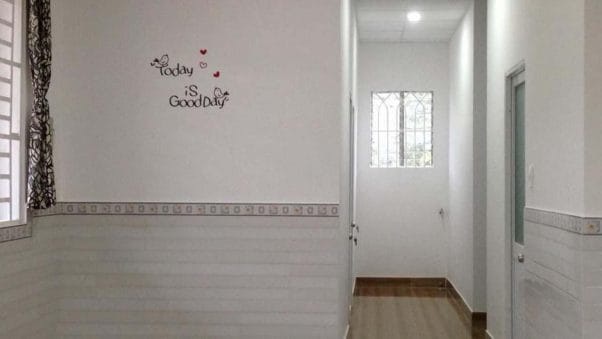 Phòng nghỉ thiết kế đơn giản, sạch sẽ tại HDP homestay Bảo Lộc