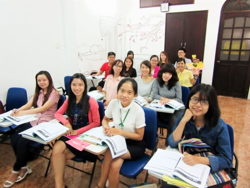 Các học viên tại trung tâm Hàn Ngữ Han Sarang
