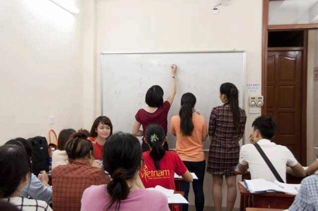 Lớp học tại trung tâm Chinese